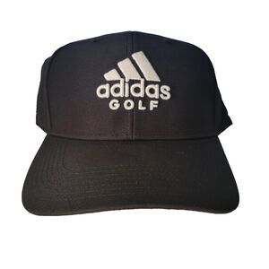 Adidas Golf Black Hat Partial Tag One Size Fits Most
